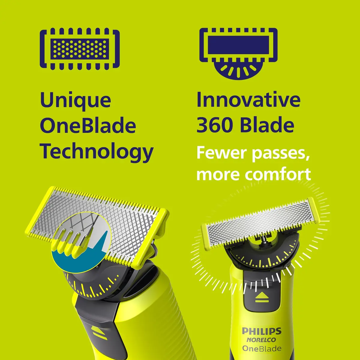 Norelco OneBlade 360 Face + Body Trimmer & Shaver with Connectivity | Wet & Dry, App Guidance, 5-Year Warranty - view 6