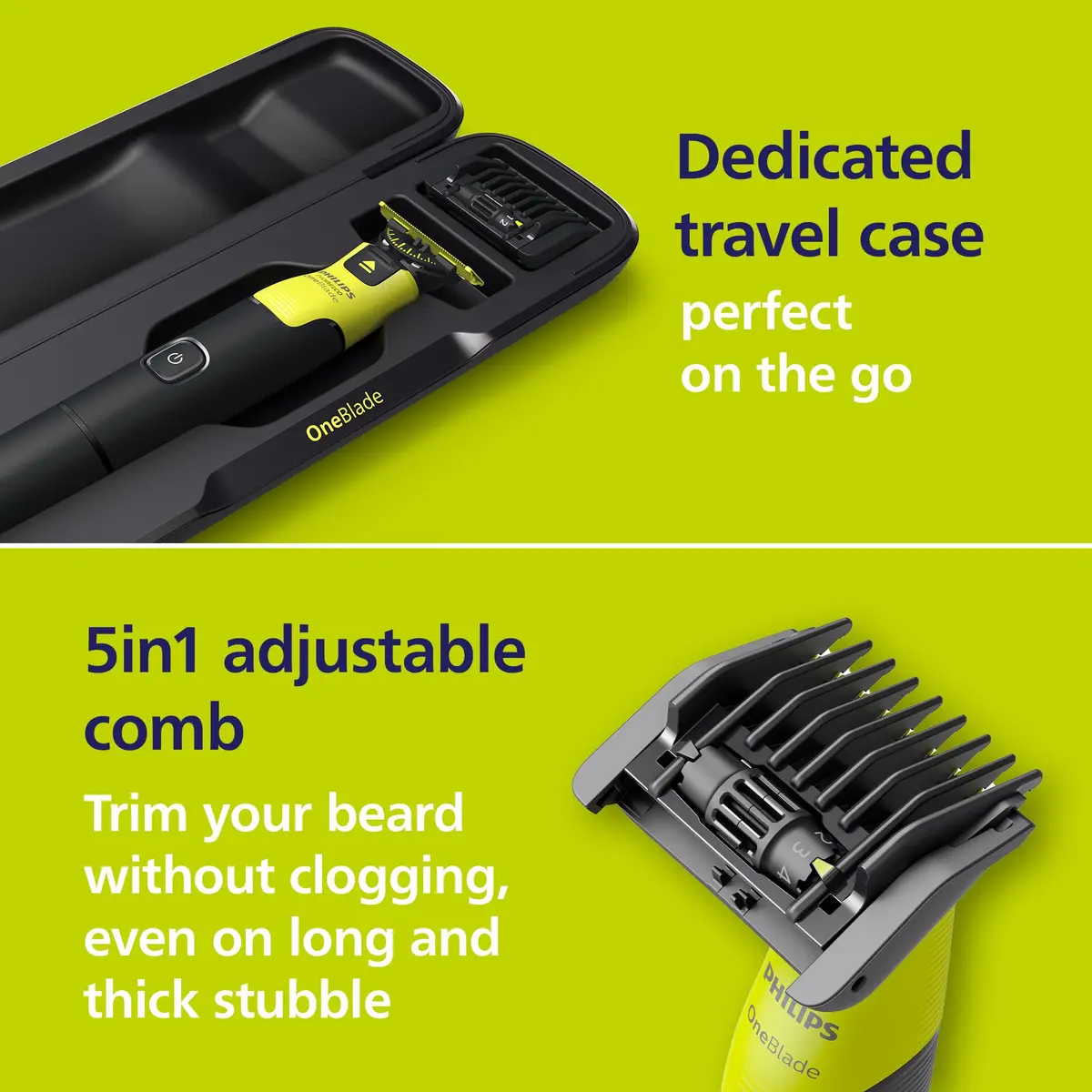 Norelco OneBlade 360 Face + Body Trimmer & Shaver with Connectivity | Wet & Dry, App Guidance, 5-Year Warranty - view 7