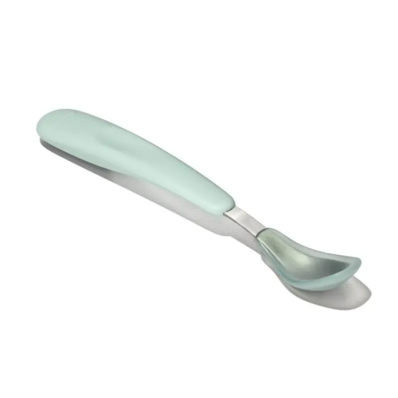 OXO Tot On-The-Go Feeding Spoon - Opal | Soft Silicone Baby Utensil with Travel Case - view 5