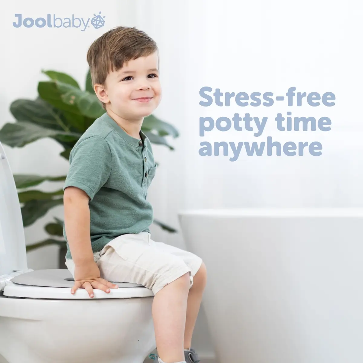 Jool Baby Folding Travel Potty Training Seat – Easy-Remove Pull Tab (Gray) | Portable, Compact & Lightweight - view 5