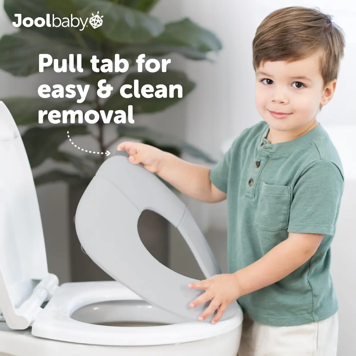 Jool Baby Folding Travel Potty Training Seat – Easy-Remove Pull Tab (Gray) | Portable, Compact & Lightweight - view 6