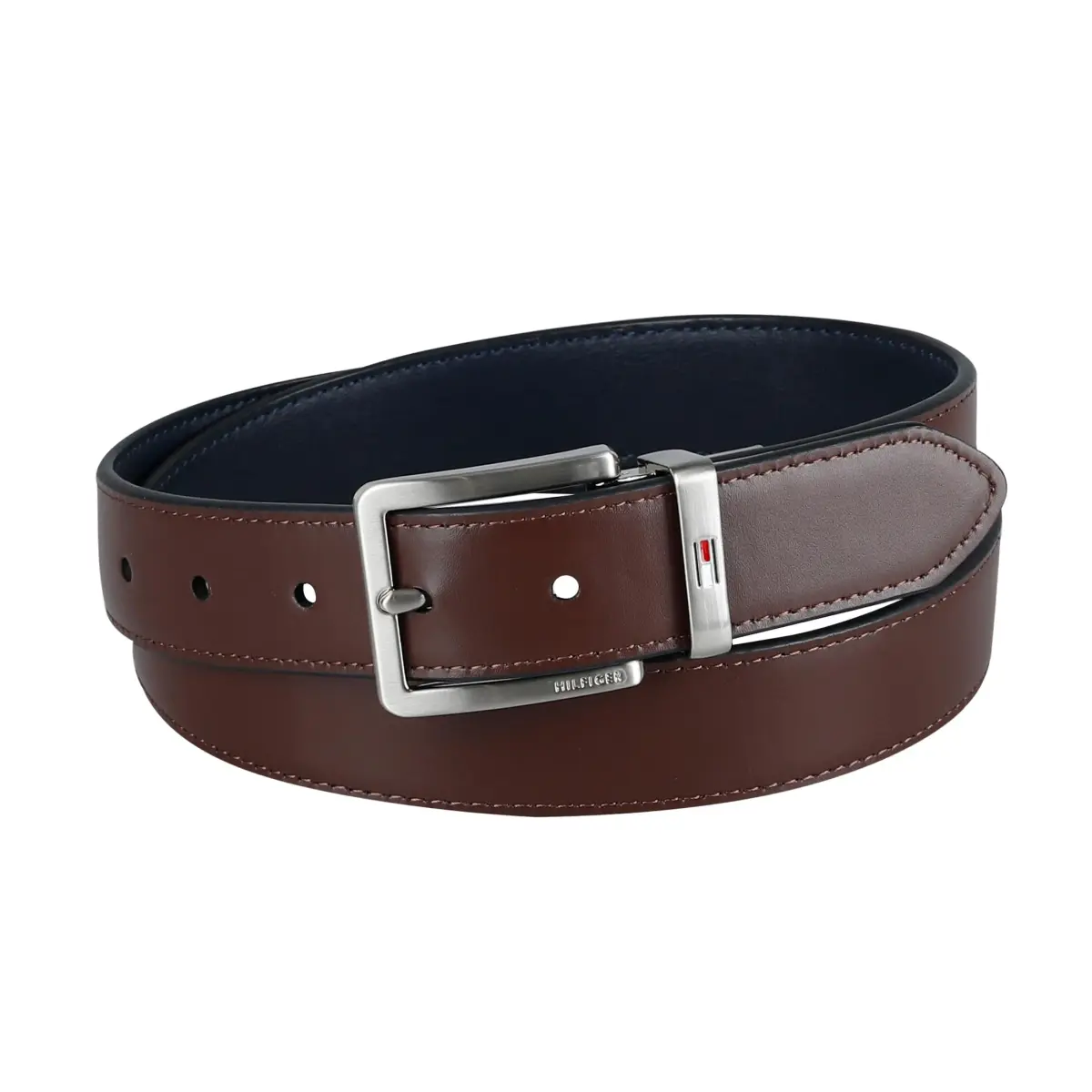 Tommy Hilfiger Men's 32MM Basic Dress Reversible Belt - Dark Brown/Black - view 3