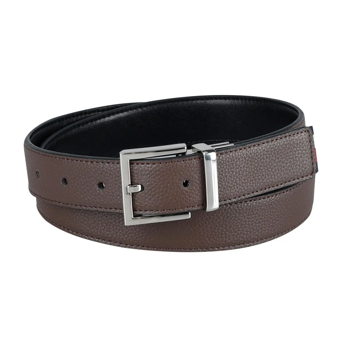 Tommy Hilfiger Men's 32MM STRETCH Reversible Belt, Black/Dark Brown, 1.25-inch Width - view 2
