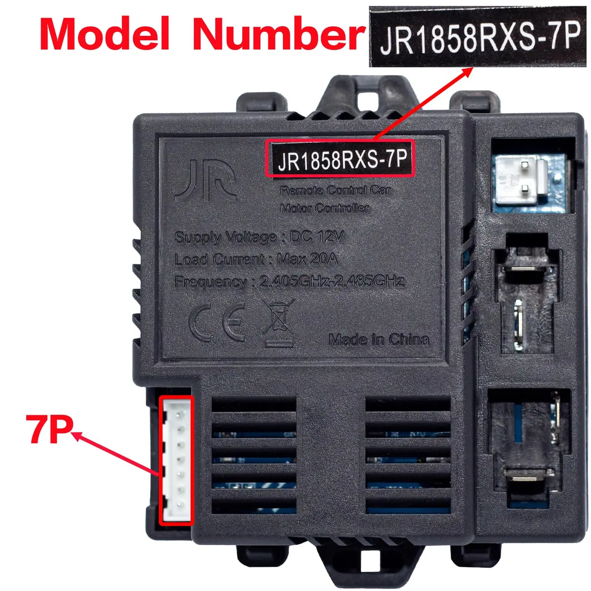 ToiCottage JR1858RXS-7P Remote Control Motherboard for Kids' Electric Vehicles | Replacement Parts - view 5