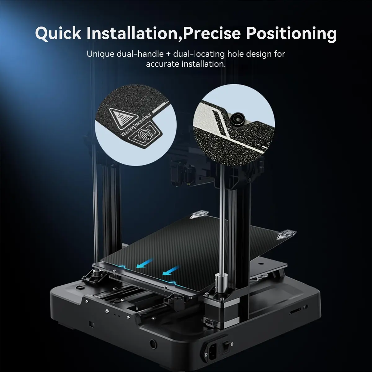 Creality K1 PEI Build Plate Kit 235x235mm (PET+PEI) | Dual-Sided Printing Surface - view 7