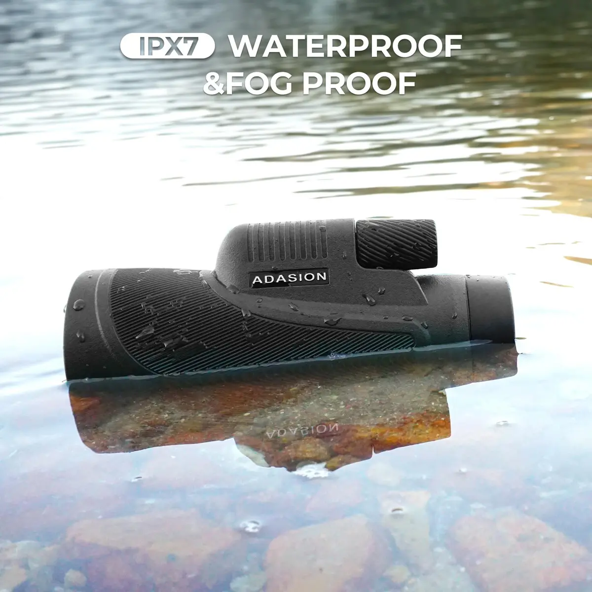 Adasion 15x56 Monoculars for Adults High Powered | HD Vision, IPX7 Waterproof, Phone Adapter & Tripod - view 3
