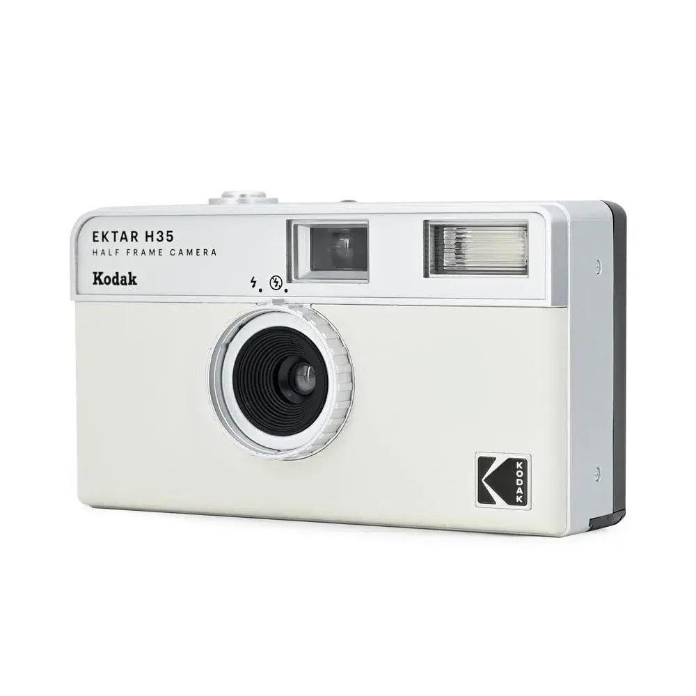 KODAK EKTAR H35 Half Frame 35mm Camera (White, Bundle with 24exp Film) | Reusable, Focus-Free, Lightweight - view 3