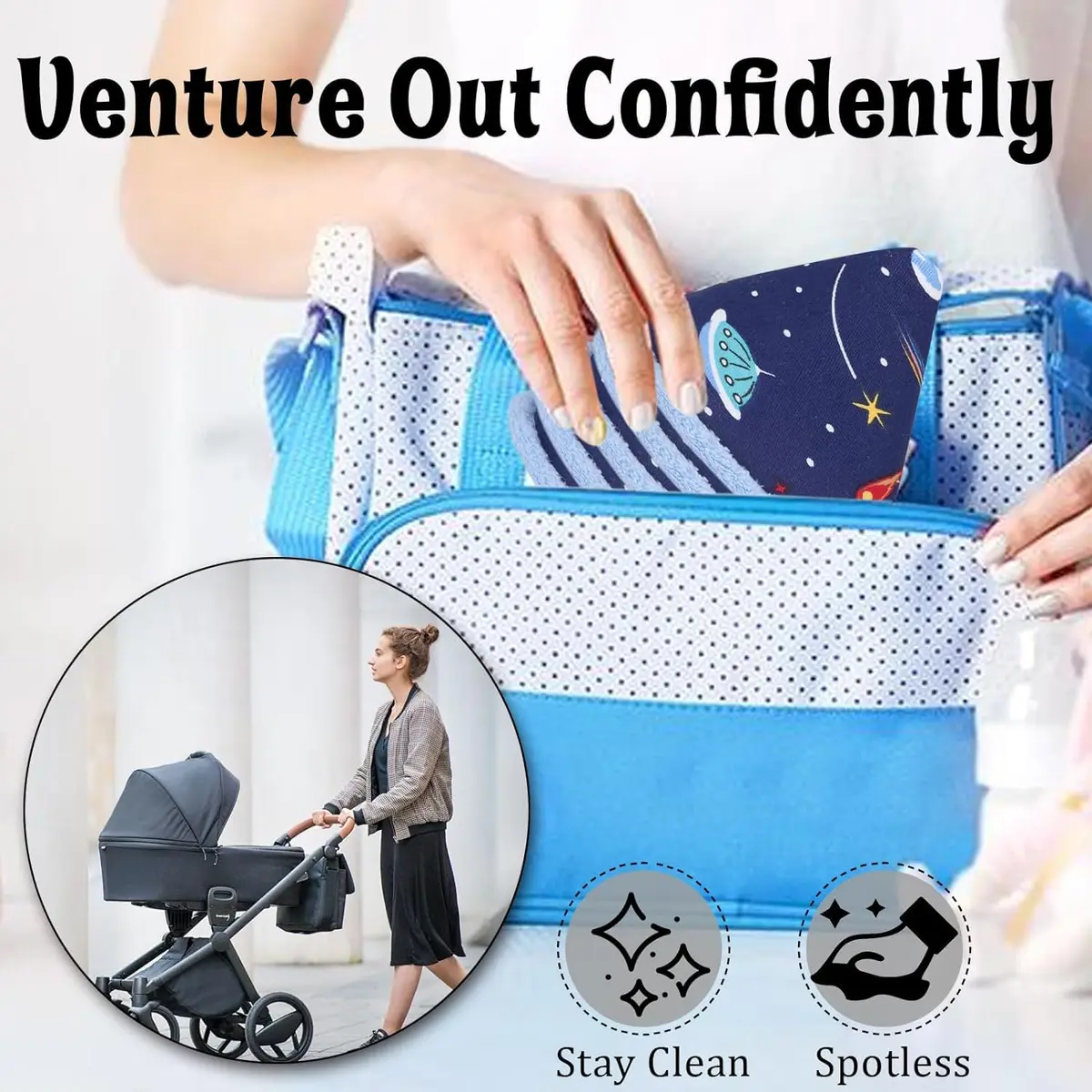 AMAZYC-US Pee Covers Baby Boy | Reusable Diaper Changing Accessory in 5 Styles - view 4