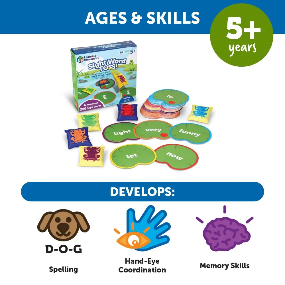 Learning Resources Sight Word Toss | Educational Toy for Kids 5+ | Builds Reading & Motor Skills - view 5