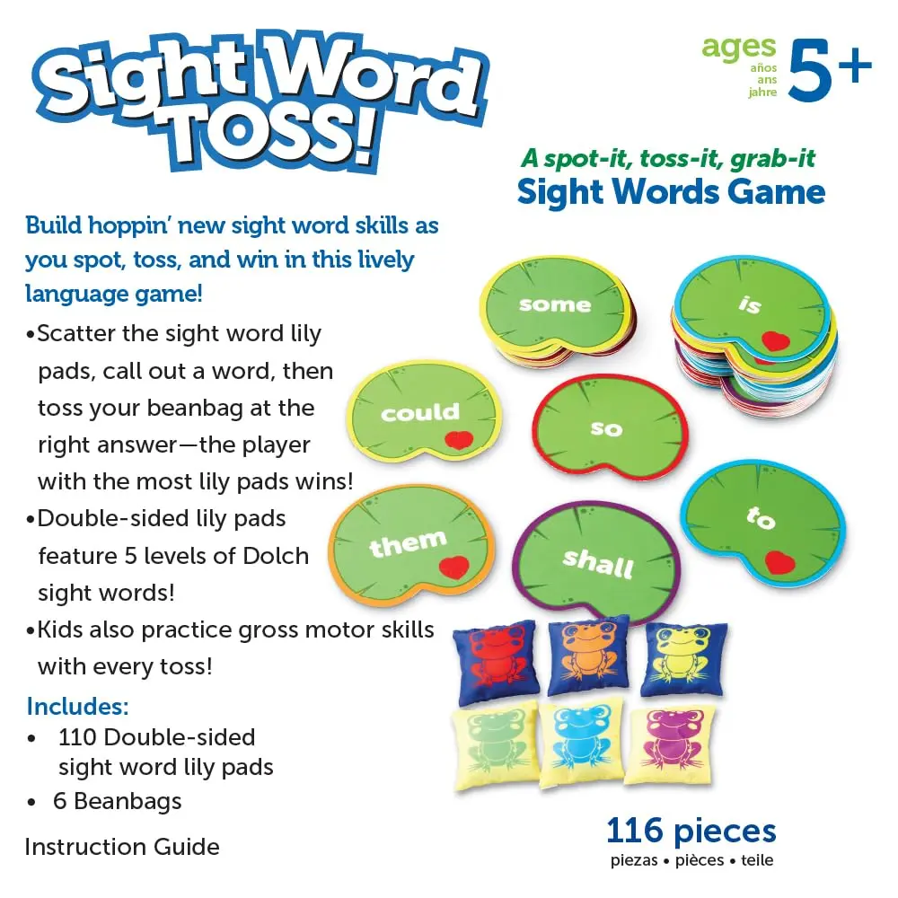 Learning Resources Sight Word Toss | Educational Toy for Kids 5+ | Builds Reading & Motor Skills - view 6