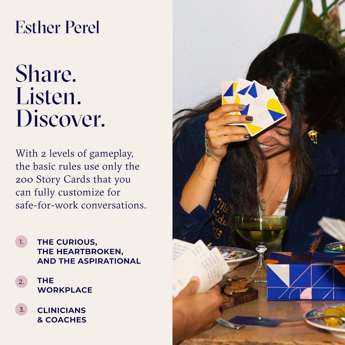 ESTHER PEREL Where Should We Begin? Card Game 2nd Edition | 200 Prompt Cards for Deeper Connections - view 3