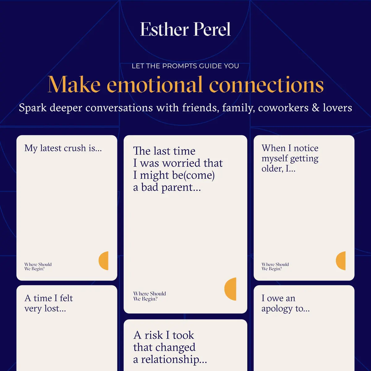 ESTHER PEREL Where Should We Begin? Card Game 2nd Edition | 200 Prompt Cards for Deeper Connections - view 4