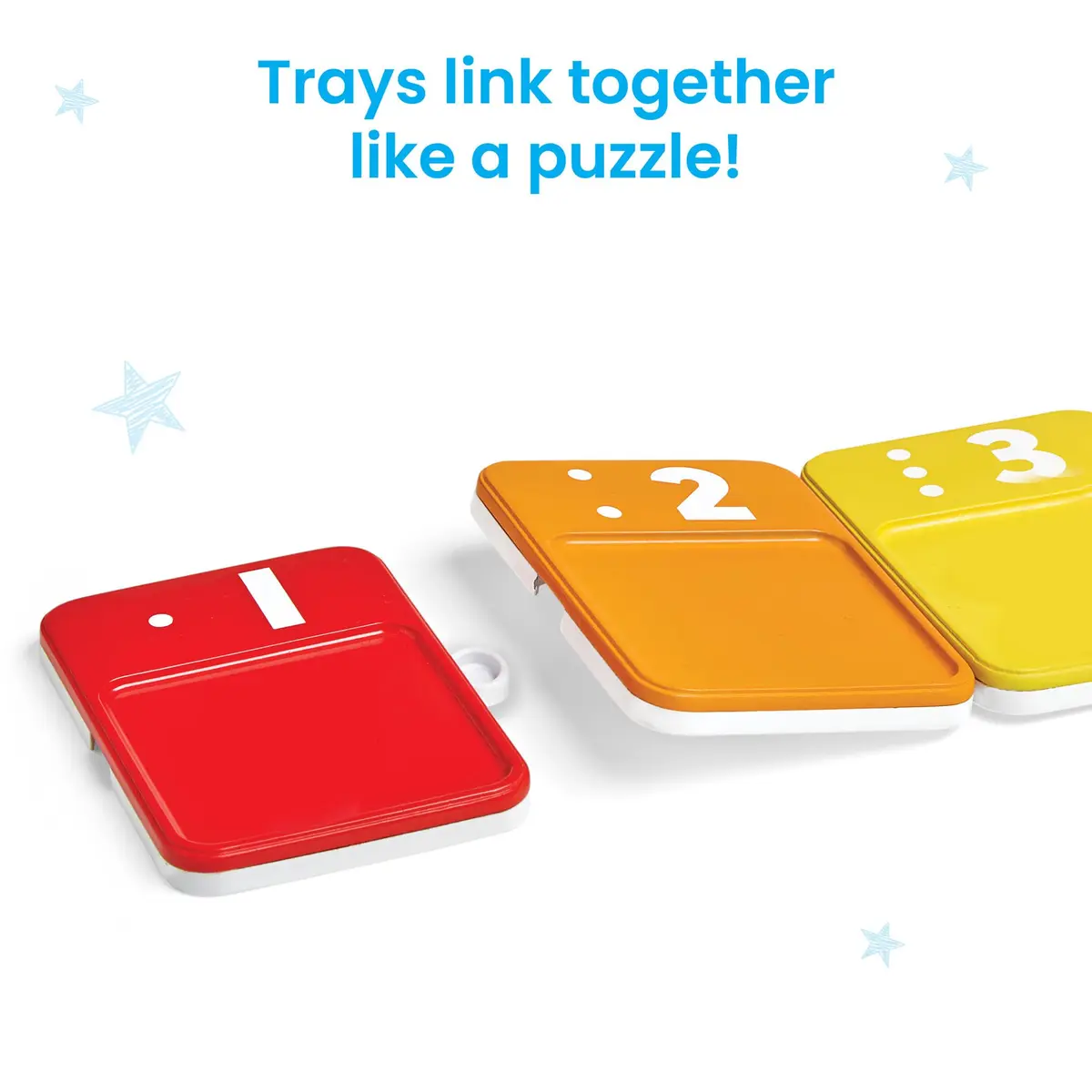 hand2mind Sensory Number Trays, Learning Numbers for Kids, Ages 3+ | Multicolor, Textured & Stackable - view 5