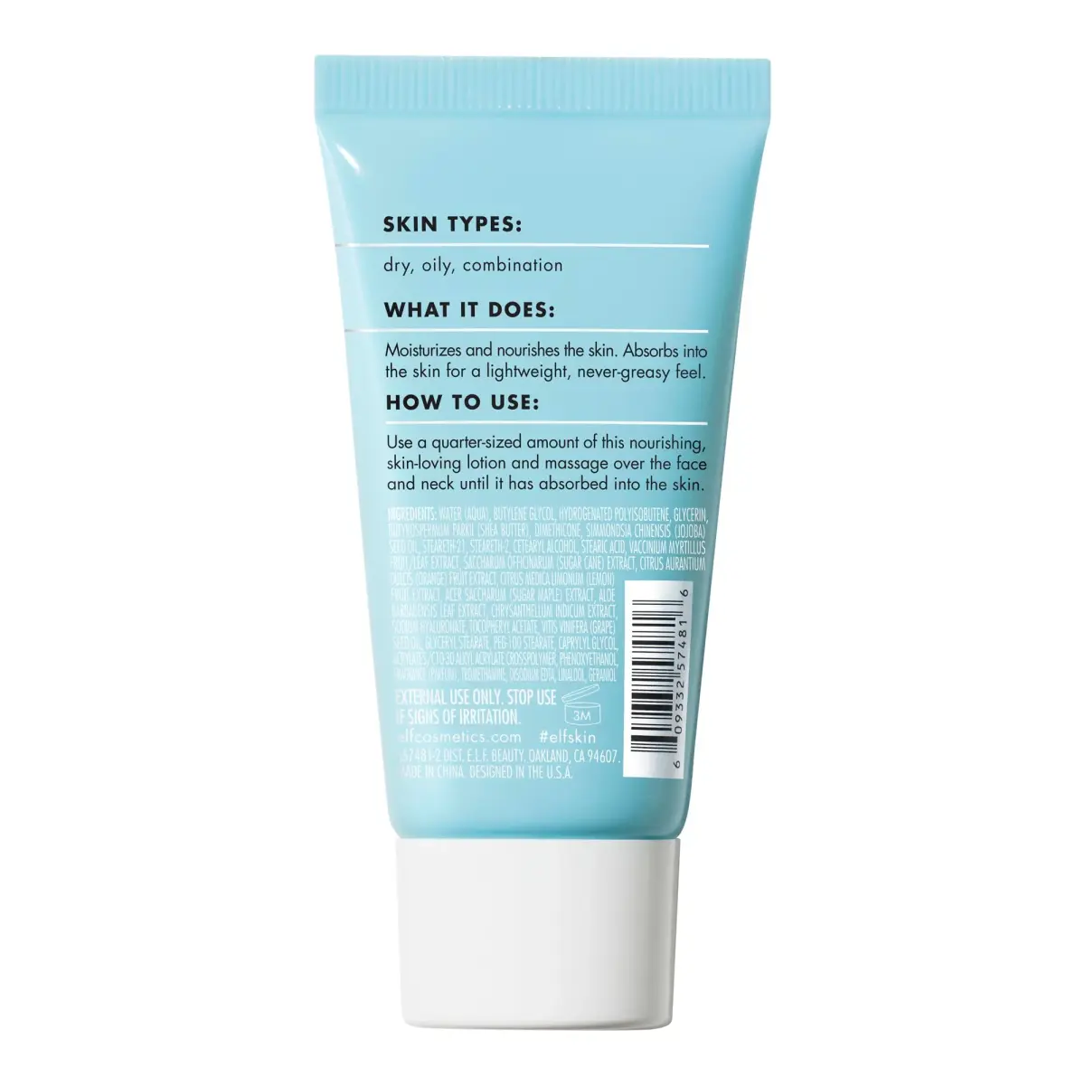 e.l.f. SKIN Holy Hydration! Moisturizer Mini 28ml (0.94 Fl Oz) | Hydrates Skin with Aloe, Jojoba Oil & Shea Butter - view 3