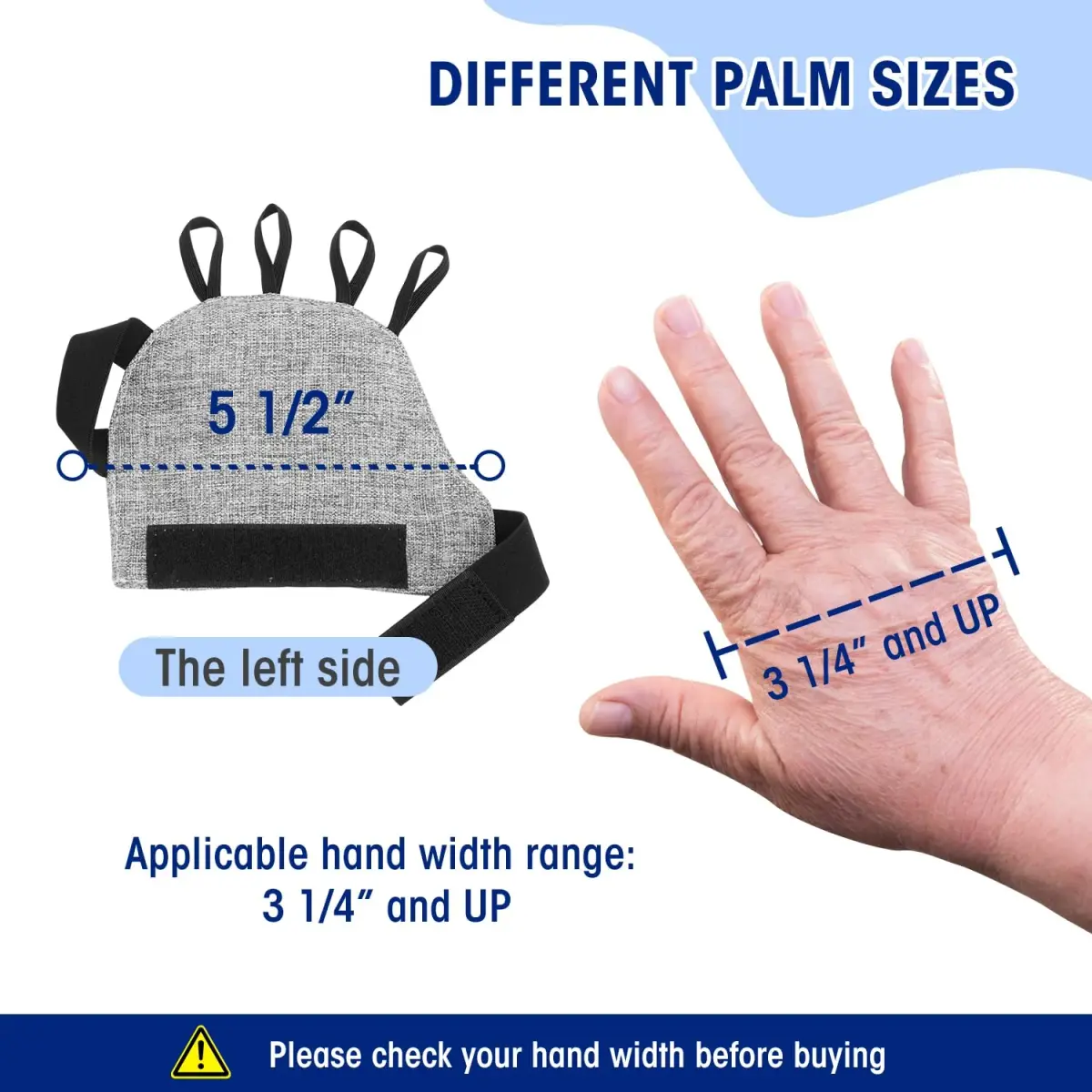 Zipcase Weighted Gloves for Tremors, 0.23 kg (0.5 lb), Right, Gray | Hand Stability Tool - view 2