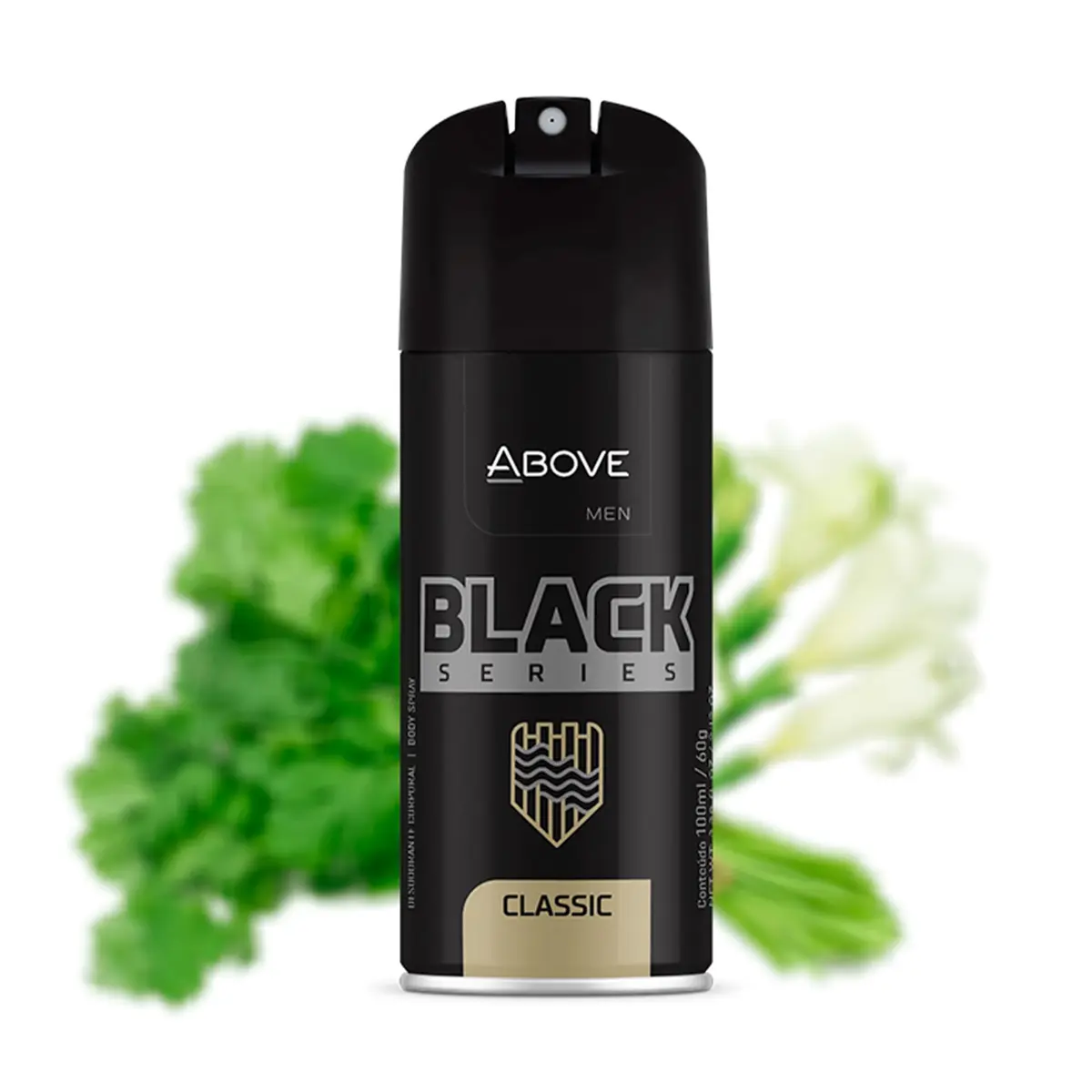 ABOVE Black Series Body Spray, Classic, 4 pcs | Woody Fragrance, Long-Lasting Dry Spray - view 6