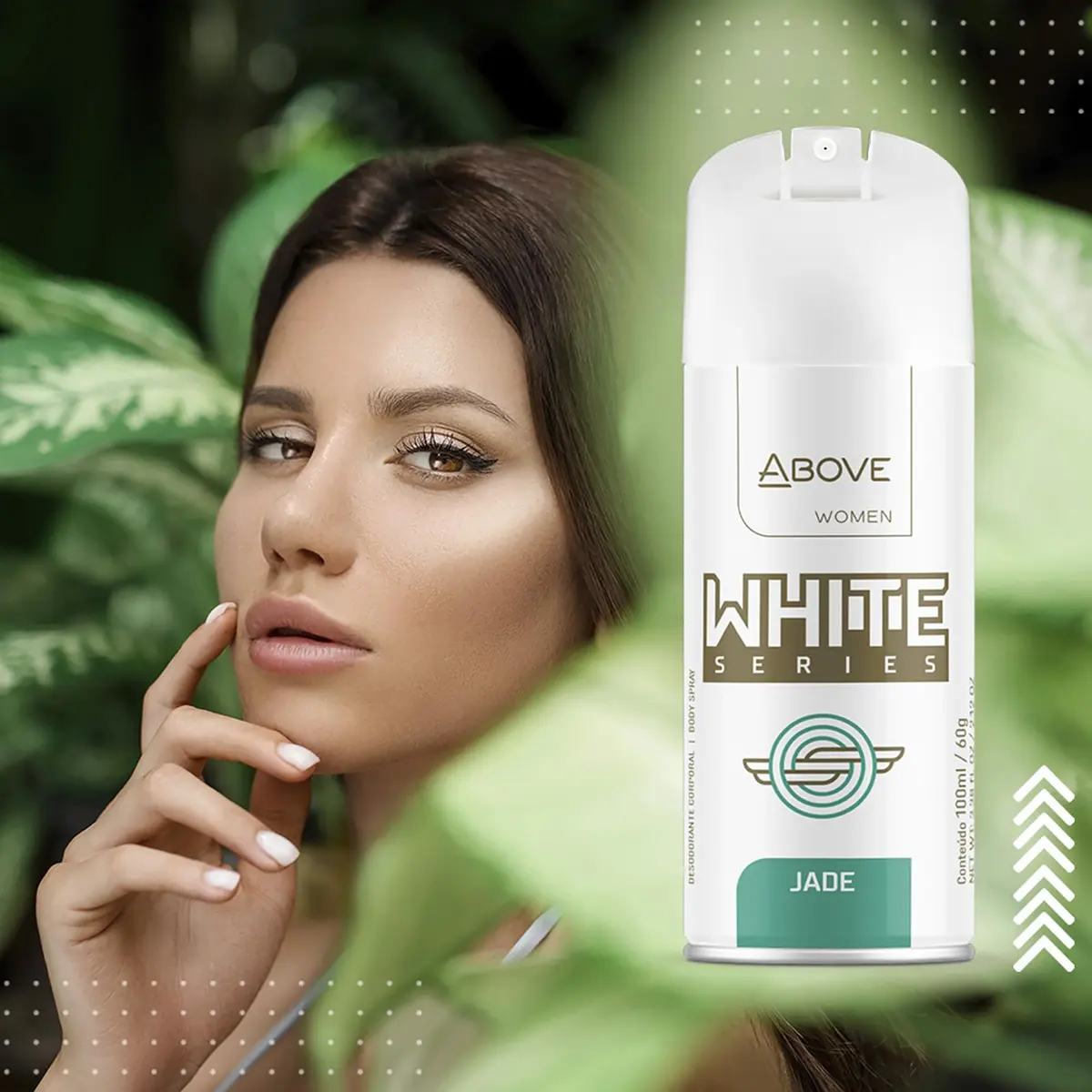 ABOVE White Series Body Spray, Jade, 4 pcs | Long-Lasting Freshness & Natural Care - view 5