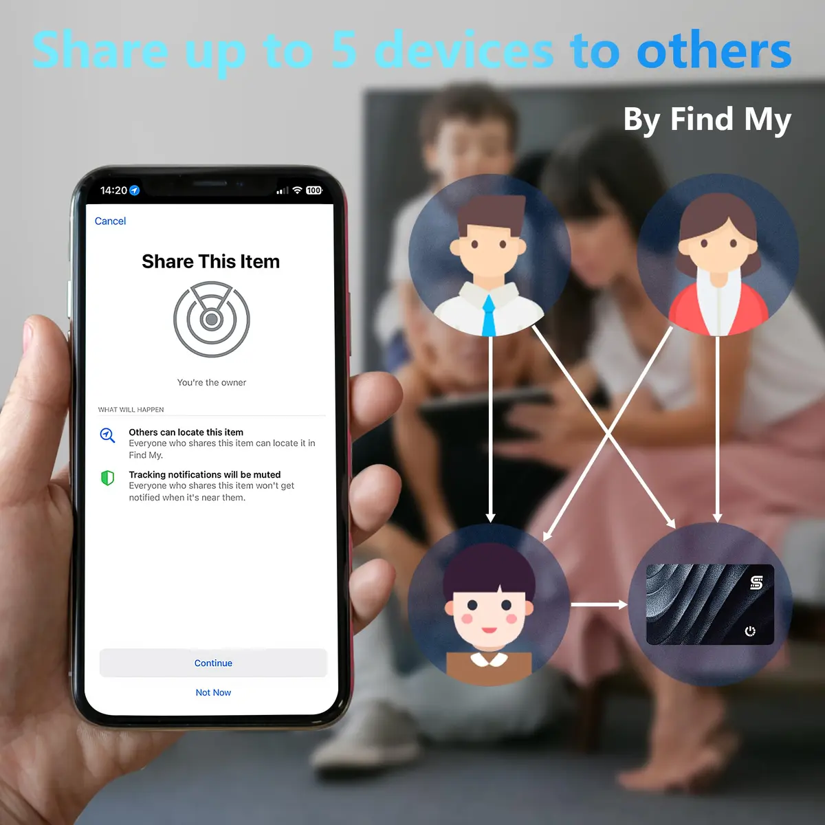 SEINXON Wallet Tracker (iOS Only) IP68 Thin Item Finder Card | Bluetooth Locator with Apple Find My & Wireless Charging - view 8