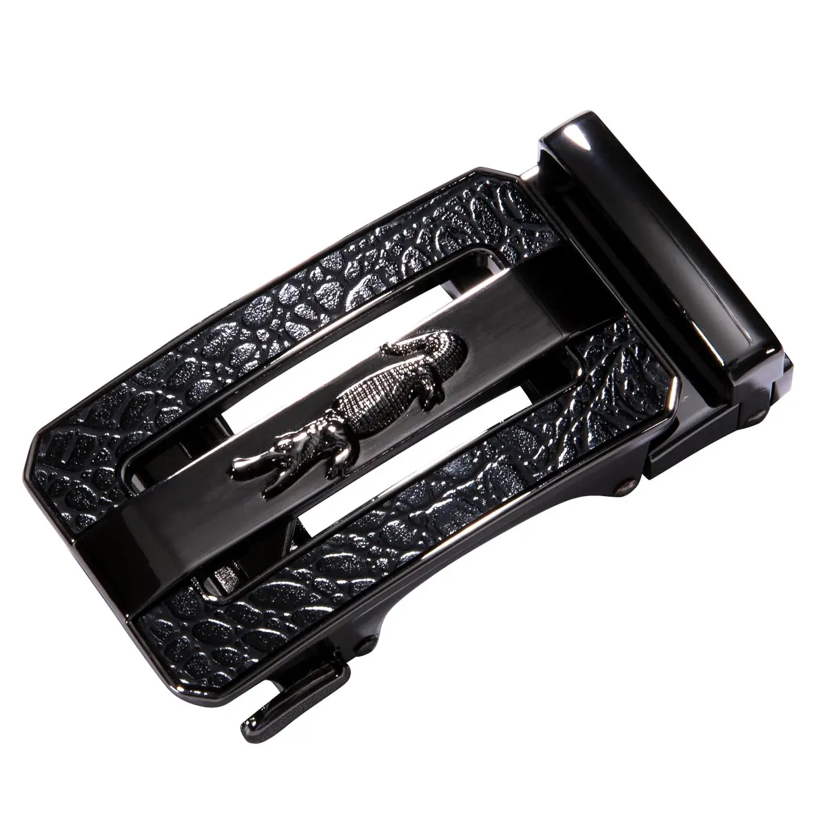 Dubulle Mens Ratchet Belt Leather Designer Black Slide Buckle Dress Belts | Adjustable, Genuine Leather, Gift Box - view 2