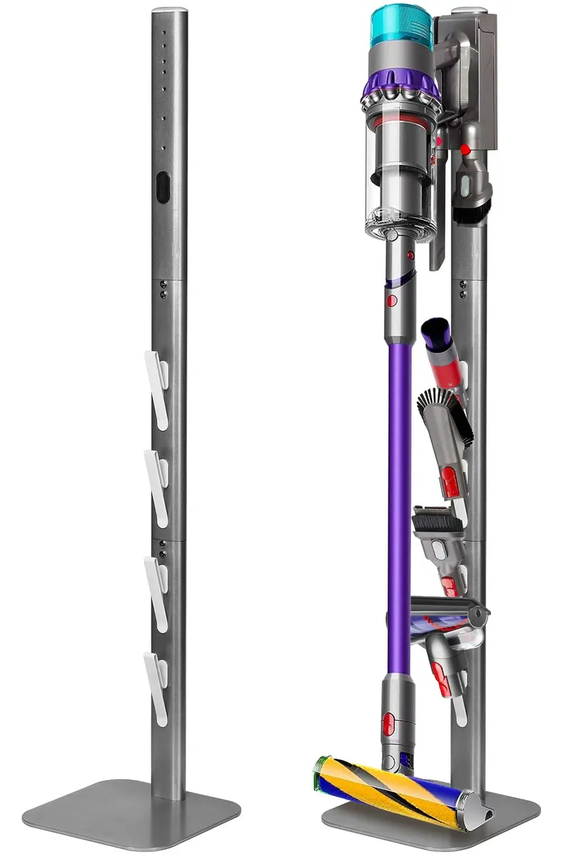 Haturi Metal Vacuum Stand Holder for Dyson Cordless Stick Vacuums | 47.8 inch (121.4 cm) Tall - main product image