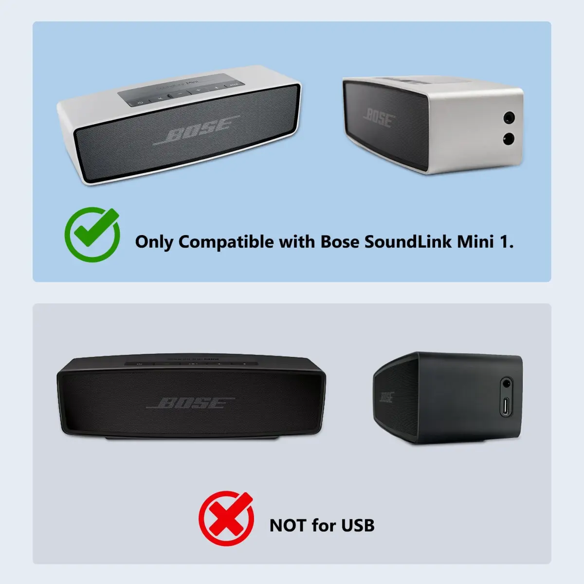 FNKTQL 12V 1A AC Adapter for Bose SoundLink Mini (1st Gen ONLY) & SoundDock XT | 1.8m (6ft) Cord - view 2