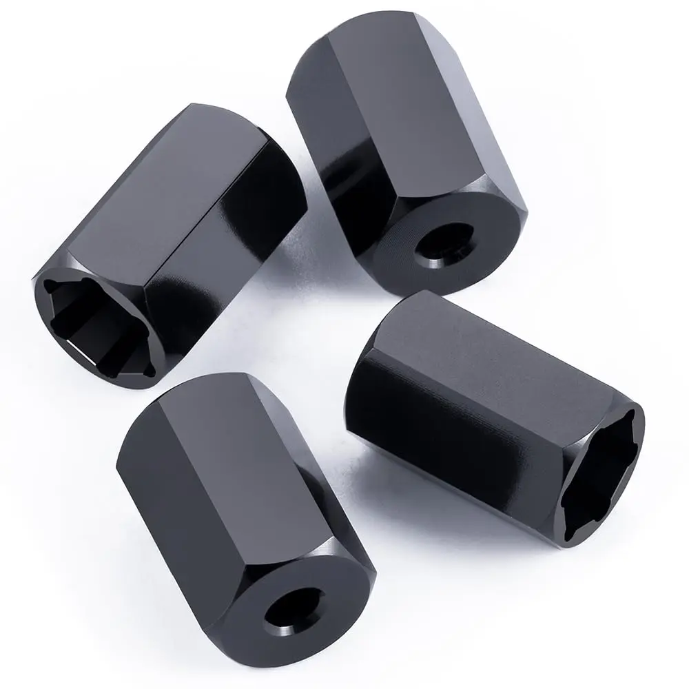MORLORDY 5mm to 7mm (+10mm) Wheel Hex Hubs Adapter for 1/10 WPL D12 D42 | Aluminum Alloy RC Upgrade Part - view 6