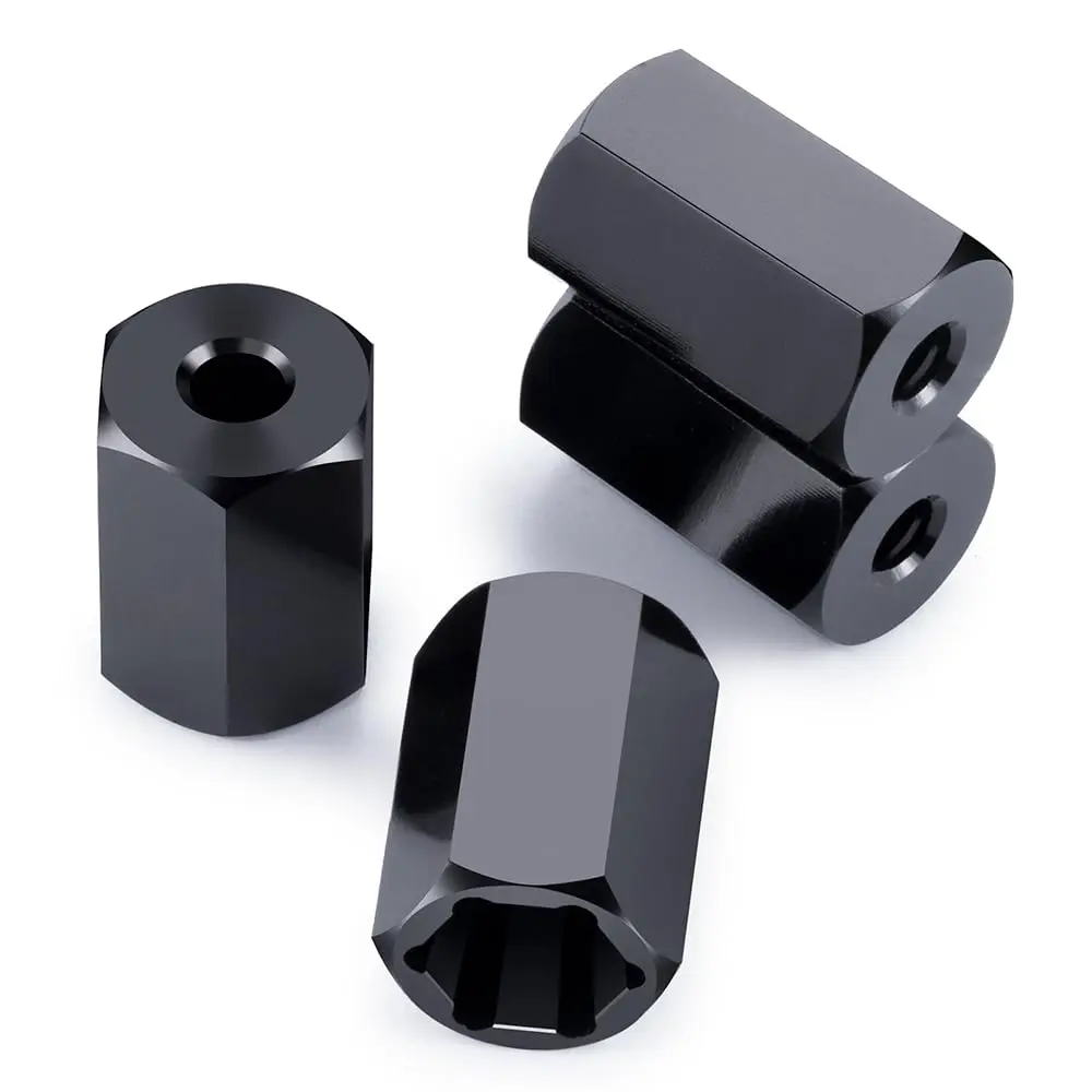 MORLORDY 5mm to 7mm (+10mm) Wheel Hex Hubs Adapter for 1/10 WPL D12 D42 | Aluminum Alloy RC Upgrade Part - view 2