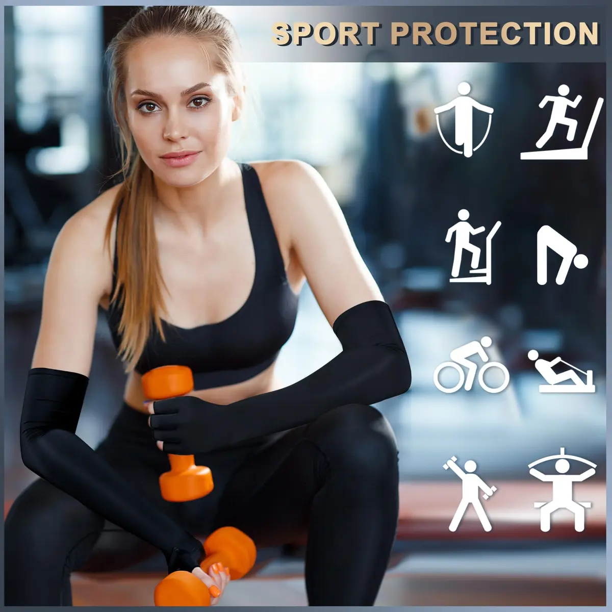 Zuscot Copper Long Compression Gloves for Arthritis & Edema | Support & Pain Relief (70-120 chars) - view 7