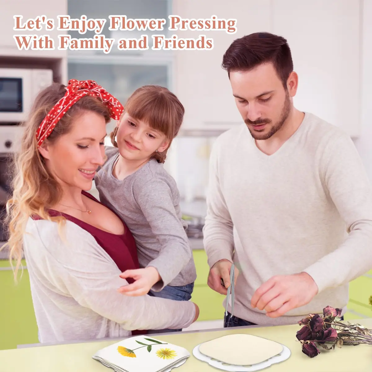 Catcan Microwave Flower Press Kit 8 x 8 inch | Fast Drying for Pressed Flower Art - view 4