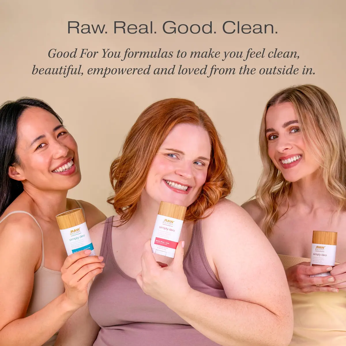 RAW SUGAR Deodorant Stick, Simply Deo Variety Bundle (Pack of 3) | Aluminum-Free, Sensitive Skin Friendly - view 5