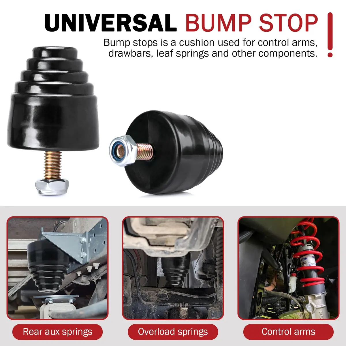 Tobaiwind Suspension Bump Stop 9.9101G | Universal All Purpose Bump Kit for Cars, Trucks & Off-Road Vehicles - view 3