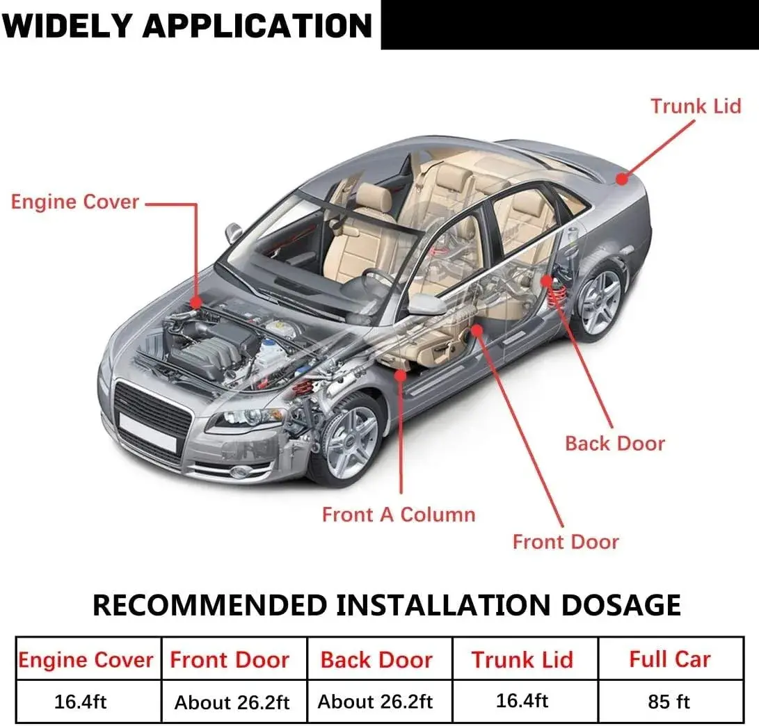 CloudBuyer L-Shape Car Weather Stripping 20m (66ft) | Noise Insulation & Draft Seal - view 6
