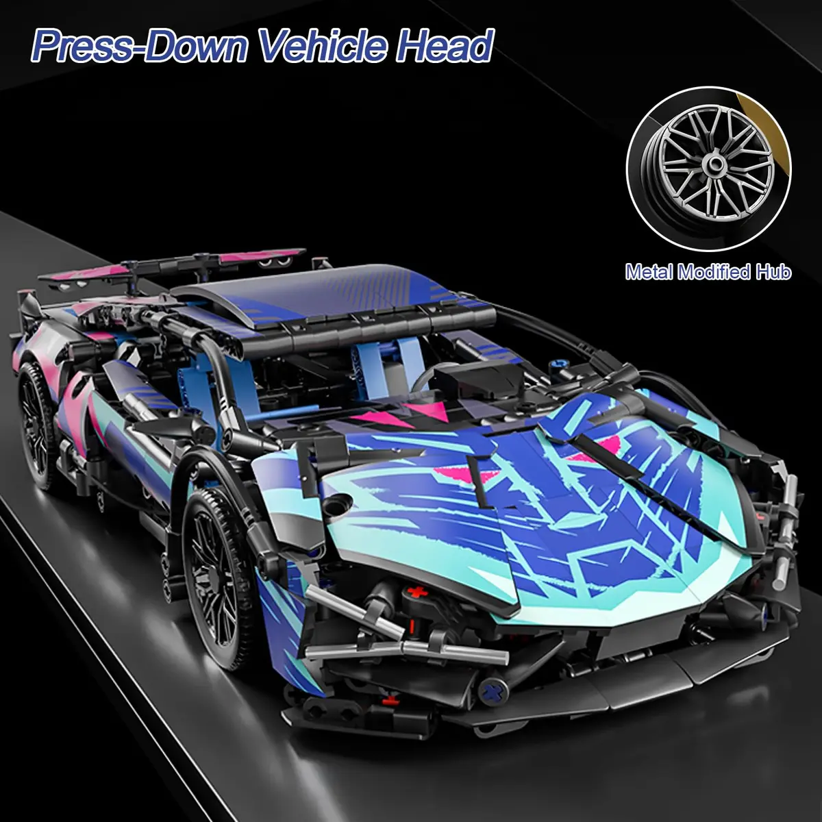 Chodia Sport Race Car Building Block Set 1314 PCS | Educational STEM Toy for Kids 8+ - view 3
