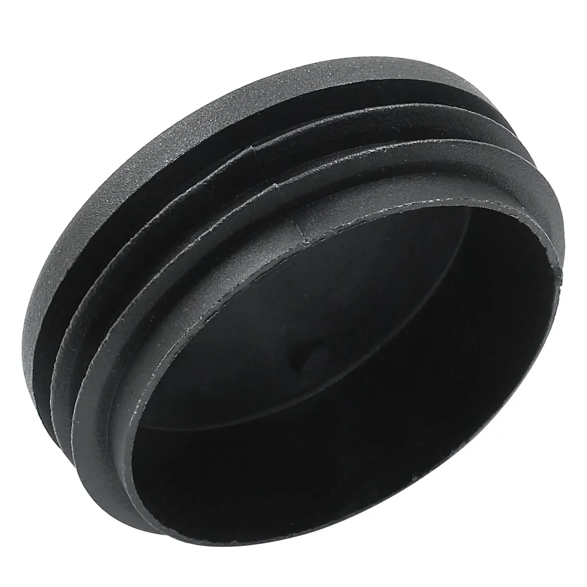 Bonsicoky 12 Pack 3 Inch (76mm) Round Plastic Hole Plugs for Furniture, Black | Impact-Resistant, Scratch-Free Floor Protection - view 3