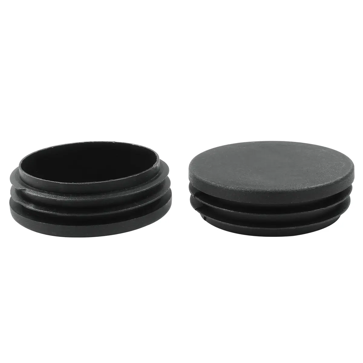Bonsicoky 12 Pack 3 Inch (76mm) Round Plastic Hole Plugs for Furniture, Black | Impact-Resistant, Scratch-Free Floor Protection - view 4