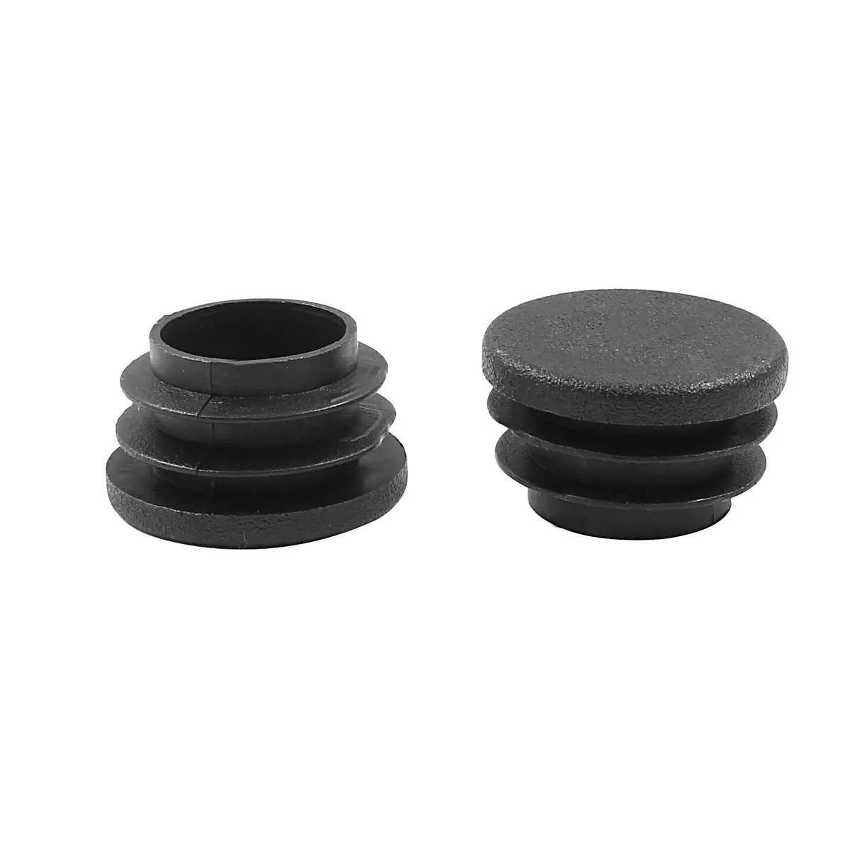 Bonsicoky 1 Inch (25mm) Black Round Plastic Hole Plugs, 4 Pack | Furniture Floor Protector with Impact-Resistant Material - view 4