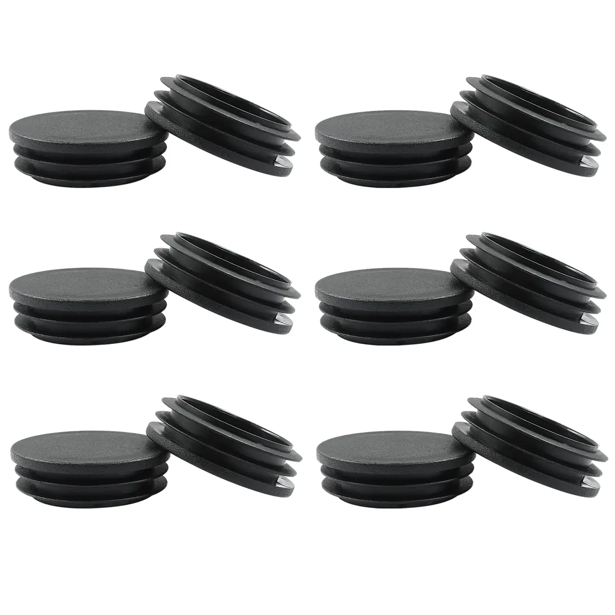 Bonsicoky 12 Pack 2 Inch Black Round Plastic Hole Plugs | Flooring Friendly, Weather Resistant, Easy to Install - view 5