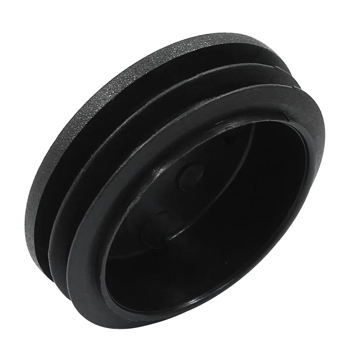 Bonsicoky 12 Pack 2 Inch Black Round Plastic Hole Plugs | Flooring Friendly, Weather Resistant, Easy to Install - view 3