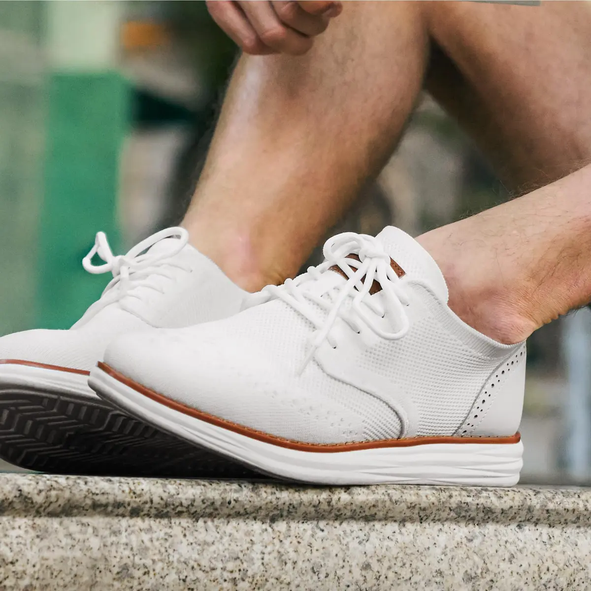 Bruno Marc Men's KnitFlex Mesh Oxfords Sneakers 8 | Breathable Comfort & Lightweight Support - view 6
