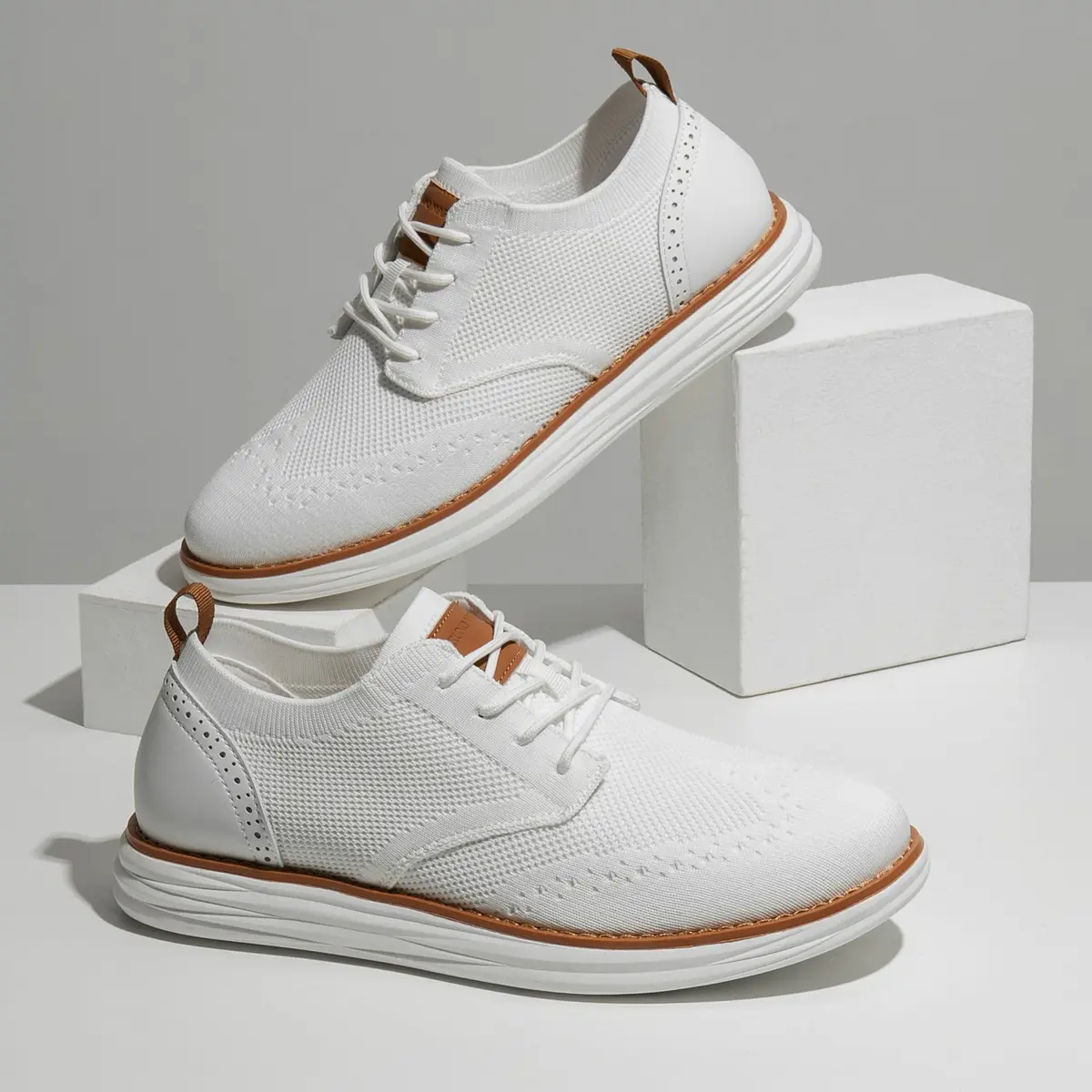 Bruno Marc Men's KnitFlex Mesh Oxfords Sneakers 8 | Breathable Comfort & Lightweight Support - view 9