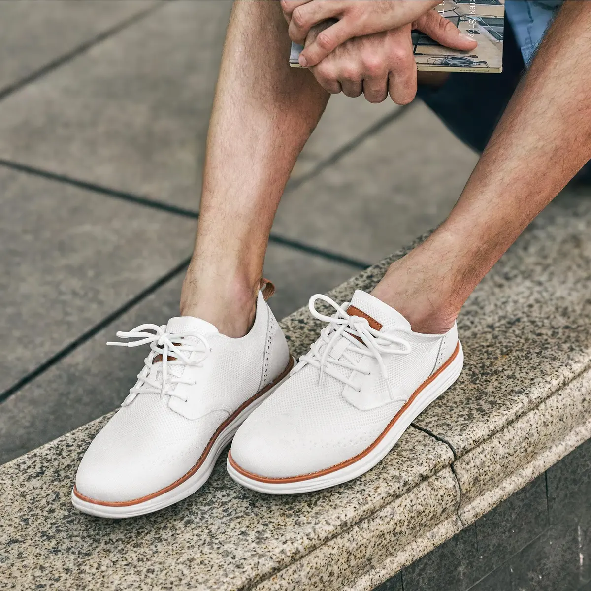 Bruno Marc Men's KnitFlex Mesh Oxfords Sneakers 8 | Breathable Comfort & Lightweight Support - view 2