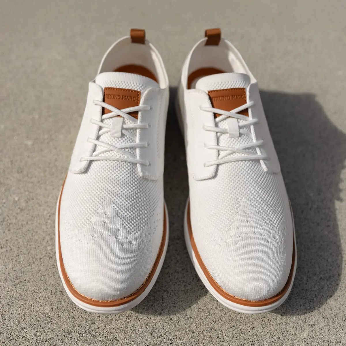 Bruno Marc Men's KnitFlex Mesh Oxfords Sneakers 8 | Breathable Comfort & Lightweight Support - view 3