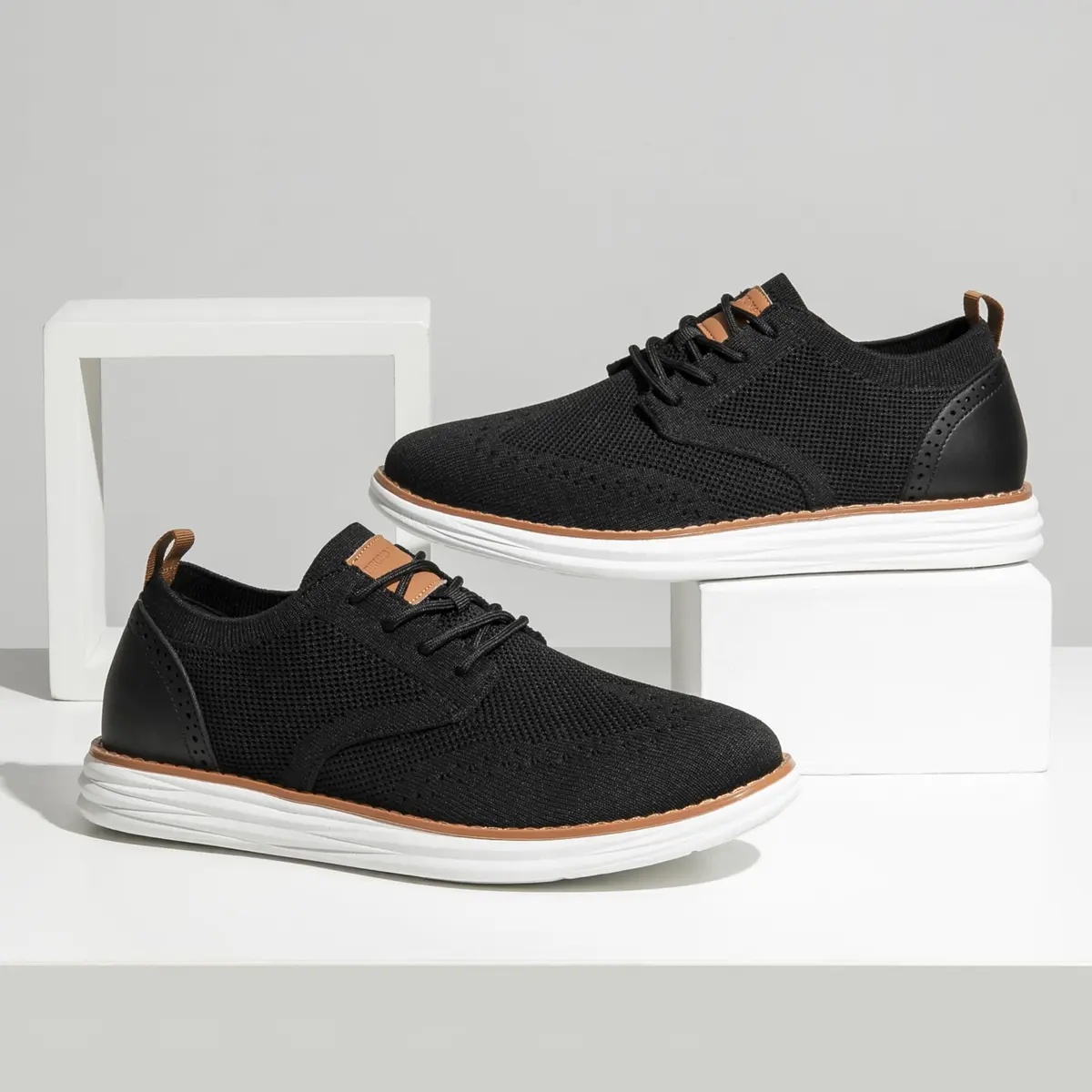 Bruno Marc Men's KnitFlex Mesh Oxford Sneakers,8 | Lightweight Breathable Casual Shoes - view 9