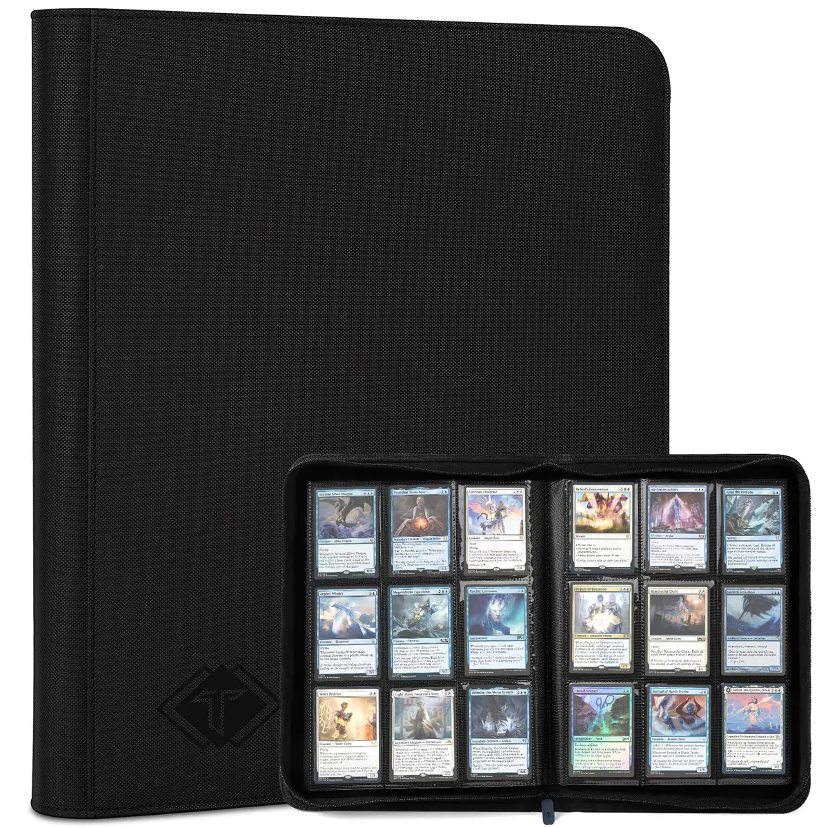 TiopLior Black Card Binder with 432 Side Loading Pockets | Holds Standard 2.5 x 3.5 Inch Cards - main product image