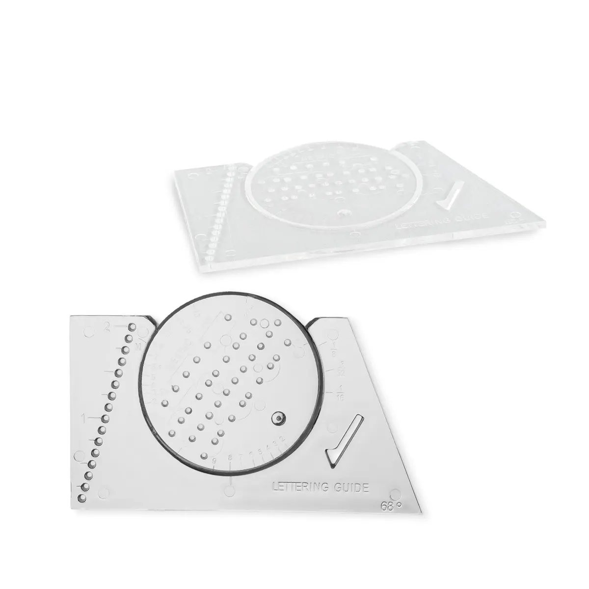 Pacific Arc Ames Lettering Guide 2 Pack | Drafting & Drawing Template for Precise Lines - main product image