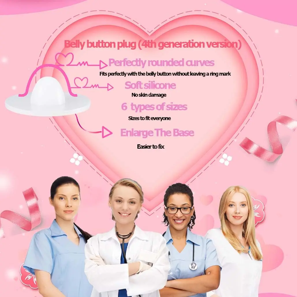 IKJNMLP Belly Button Shaper Post 10 Sizes | Breathable Belly Button Plug for Post-Surgery Comfort - view 2