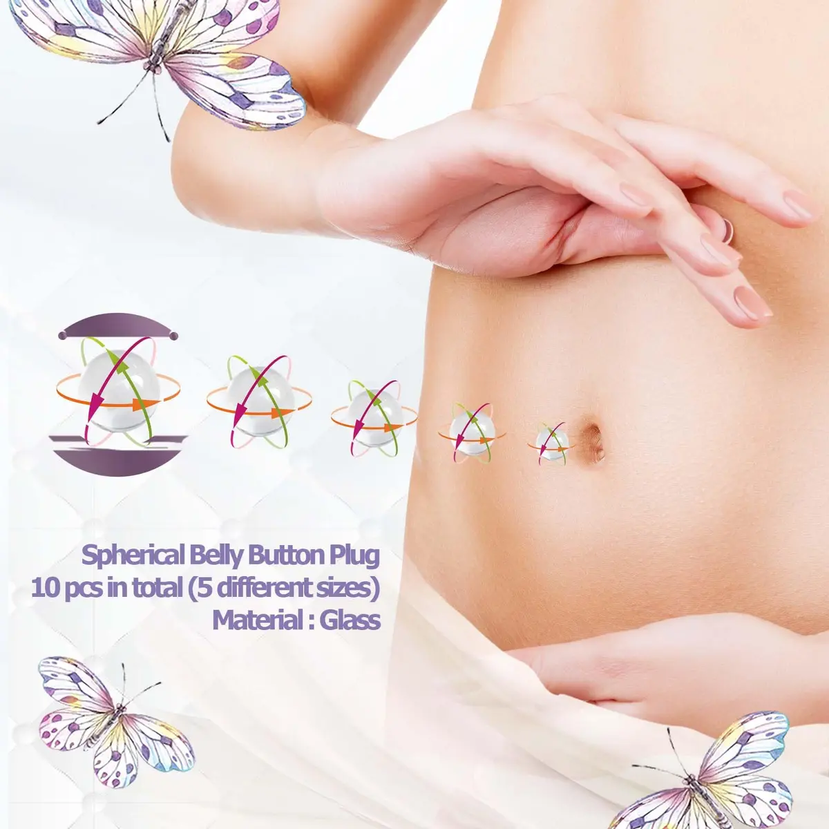 IKJNMLP Belly Button Shaper Post 10 Sizes | Breathable Belly Button Plug for Post-Surgery Comfort - view 4