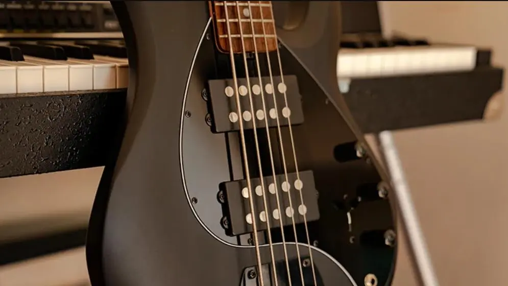 Sterling by Music Man RAY5HH Bass Guitar Stealth Black | HH Tone, 5-String, Full Size - view 3