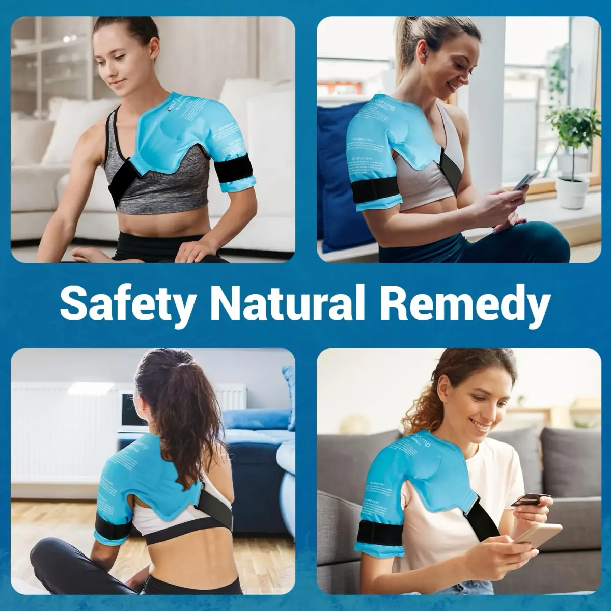 Comfytemp Shoulder Ice Pack Rotator Cuff Cold Therapy Wrap, Small/Medium, 16" x 13.5" | USA-Sourced Pain Relief - view 8