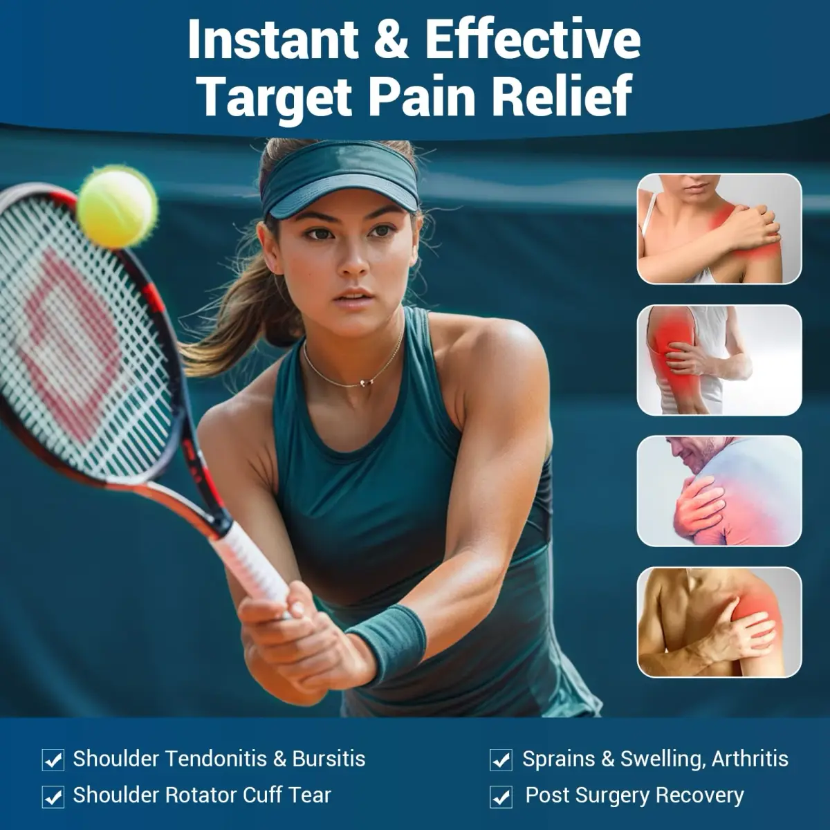 Comfytemp Shoulder Ice Pack Rotator Cuff Cold Therapy Wrap, Small/Medium, 16" x 13.5" | USA-Sourced Pain Relief - view 3